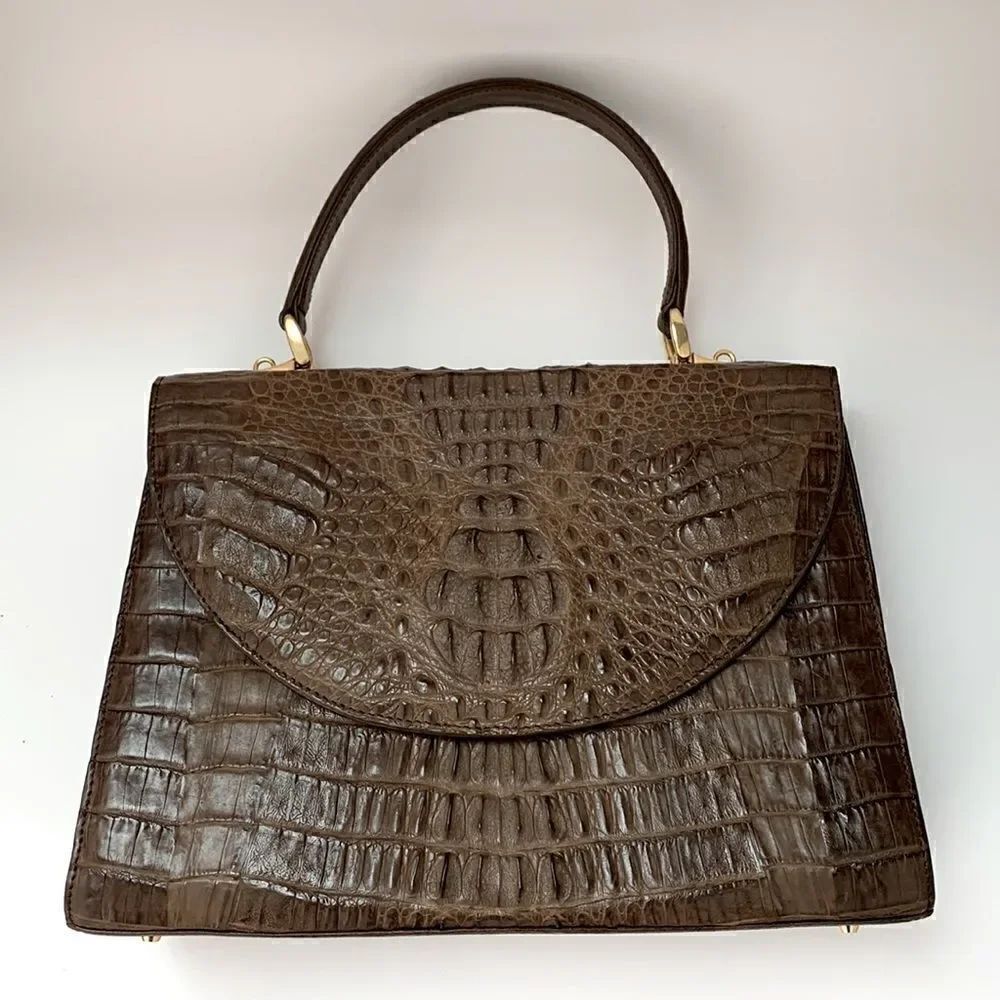 👜Genuine Crocodile Leather Handbag 